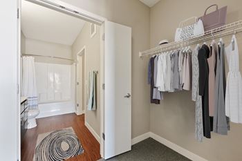 Closet with shelving